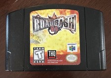 Road Rash 64 Nintendo 64 N64 Black Cartridge Authentic Tested Works NTSC USA