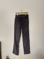 Vintage 70s/80s Lee Riders Corduroy Pants Grey Size 29x36 Made In USA