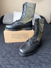 Vietnam Military Jungle Boots Panama Soles (Size 9M)