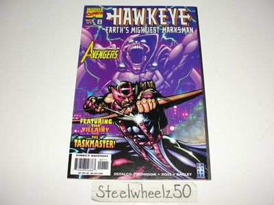 Hawkeye Earth's Mightiest Marksman #1 Comic Marvel 1998 Taskmaster Batroc Zaran