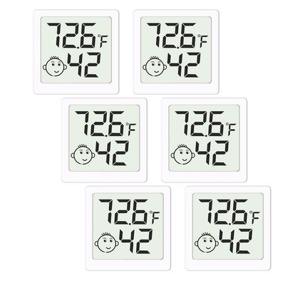 Mini Humidity Meter Hygrometer 6 Pack Room Thermometer Indoor Digital Tempera...