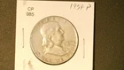 1958 Silver Franklin Half Dollar Actual Photo of coin CP985