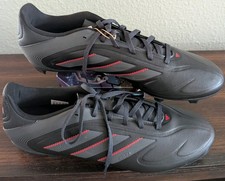 Adidas Copa Pure III 3 Club FG/MG Black Red Soccer Cleats Men's Size 12 IE1176