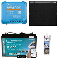 a-TroniX Solaranlage Wohnmobil 220W mit 100Ah Lithium Batterie und Victron MPPT 