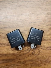 12V 2 Pin Motorcycle Blinker Adjustable LED Flasher Relay Turn Signal Indicator