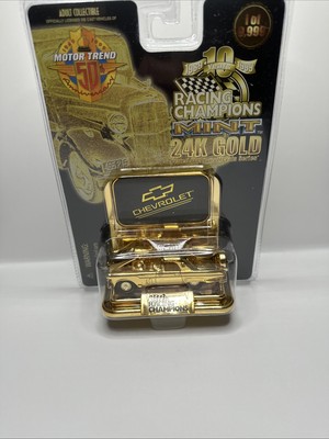 Ford Tbird 24k Gold Plated Racing Champions Mint Limited Edition Motor Trend 50