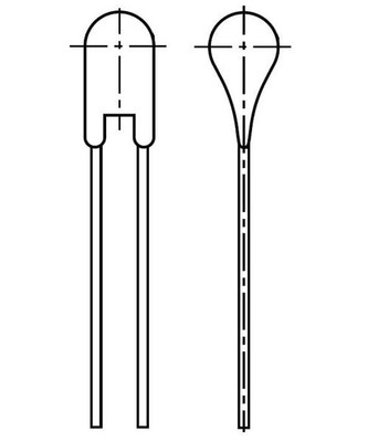 4Pcs B59008C0100A040 PTC Thermistors T=5K 100deg C