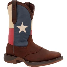 Durango Men's 11" Rebel™ by Durango Western Boot Dark Brown/Texas Flag - DB4446