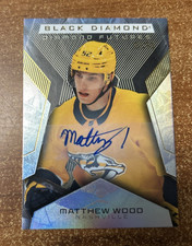 2025-26 Upper Deck Black Diamond Futures Auto Matthew Wood /65 #BOF-MW Nashville