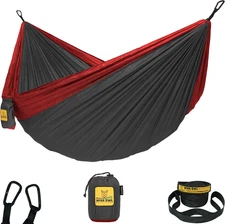 Camping Hammock – 500Lbs Portable Hammock with Tree Straps - Travel, Backpacking