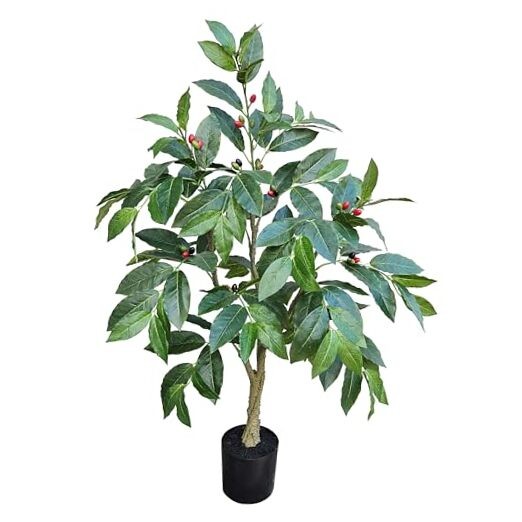 3.1ft Artificial Coffee Tree Plant for Kitchen Table Decor