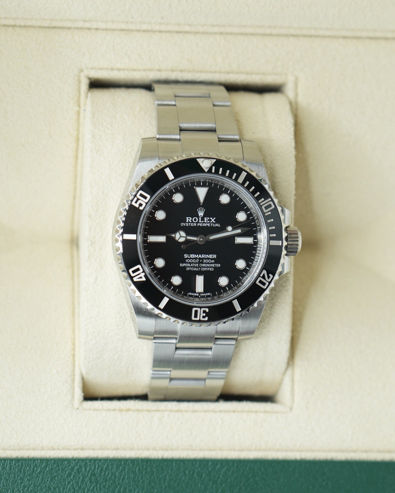 Rolex Stainless Steel 2019 Submariner No Date 114060 40mm Box And Papers