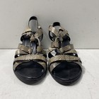 Roger Vivier Snakeskin Print Strappy Ring Block Heel Sandals Italy Size 37.5 — photo 2