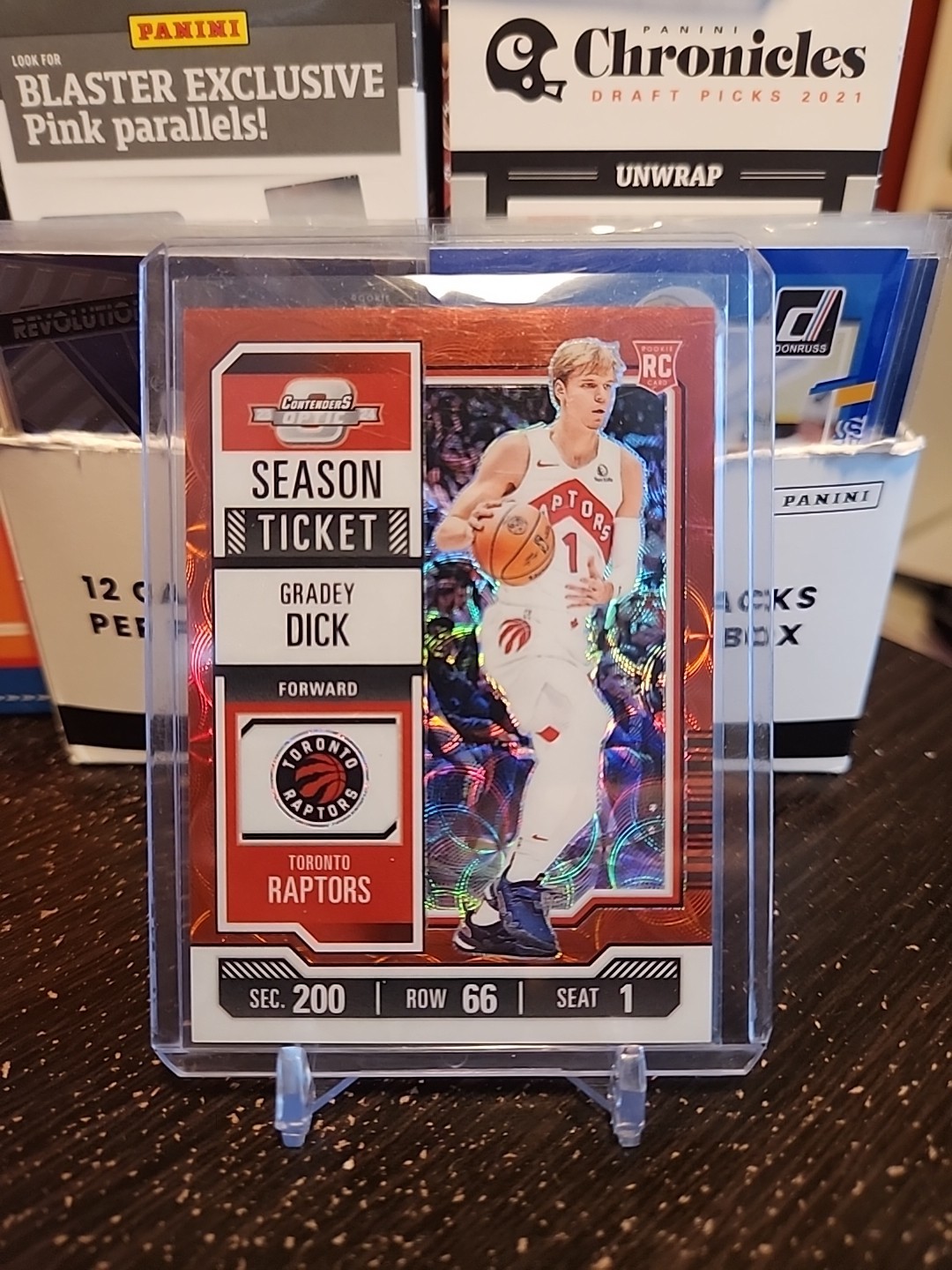 GRADEY DICK 2023-24 CONTENDERS OPTIC ROOKIE RED INTERNATIONAL RC Q1300