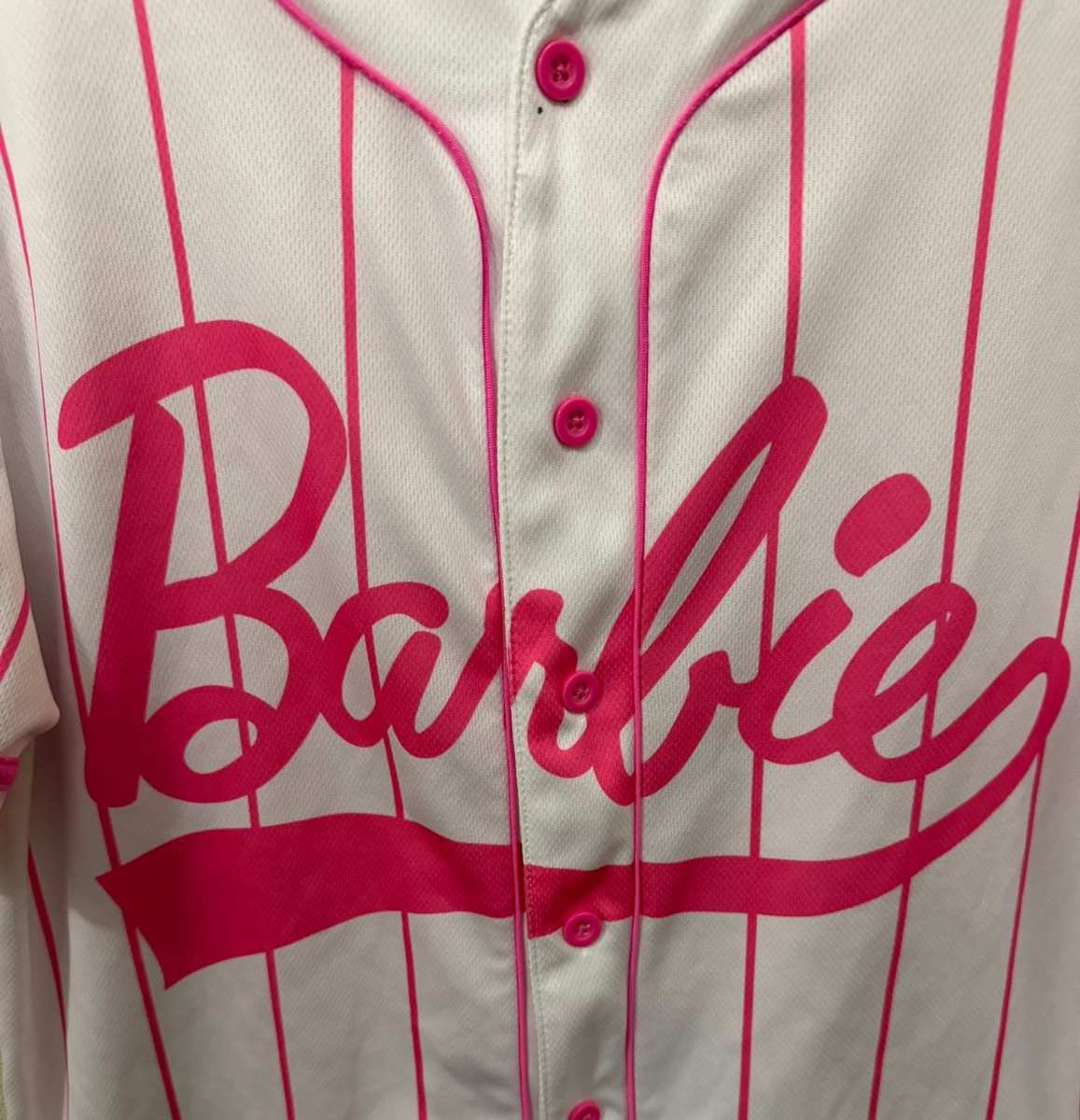 Barbie Icon '59 Size Small Striped Baseball Jersey Women's
