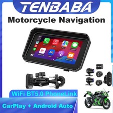 2026 New 6" Motorcycle CarPlay GPS iOS/Android,HD Waterproof Touch Screen,TPMS