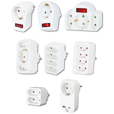 Steckdosenadapter Mehrfachstecker mit Schalter USB 1-2-3-4-fach Brennenstuhl