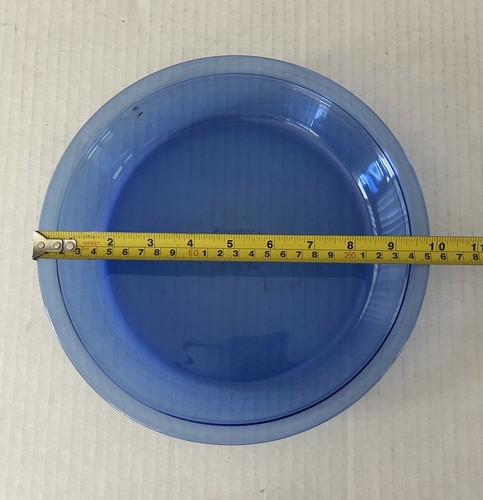 Vintage PYREX Cobalt Blue Glass Pie Plate Dish 9in Made In USA - Picture 9 of 12