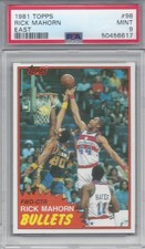 1981 TOPPS EAST #98 RICK MAHORN RC BULLETS PSA 9 MINT NEW  PERFECT PSA CASE (E)