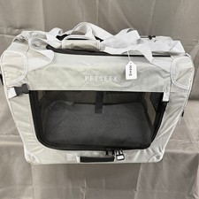 Petseek Pet Carrier Soft Sided Collapsible Portable Travel Crate Kennel