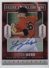 2014 Panini Elite Extra Edition Prospects Auto 29/599 Logan Webb #58 Auto 0b0