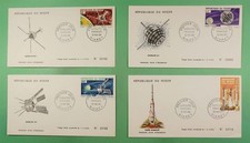 DR WHO 1966 NIGER 4 FDC KOSMICZNY SATELITA R53656