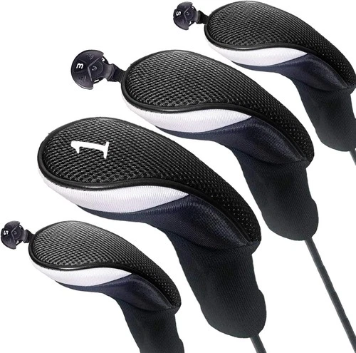 Golf Club Head Covers Woods Driver Fairway Hybrid 4 Pack,Headcovers 1 3 5 7 X