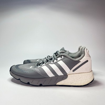 Adidas ZX 1K Boost Grey White Running Sneakers Lightweight H68718