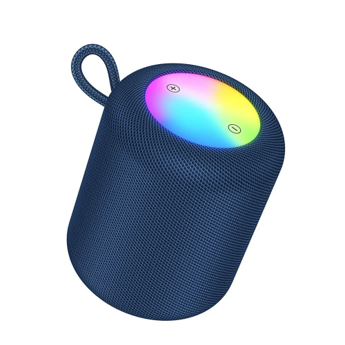 Speaker portatile HOCO HC30 bluetooth 5.4 RGB luci batteria 3h audio 5W Blu - Immagine 2