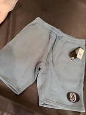 Men  s Medium Teal Lounge Sweat Shorts Drawstring And Pockets