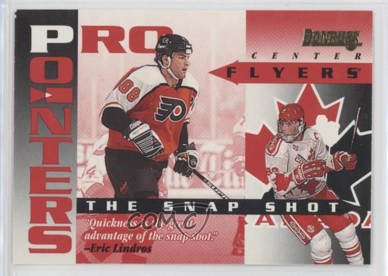 1995-96 Donruss Pro Pointers Eric Lindros #13 HOF ex0