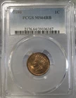 1890 Indian Head Penny PCGS MS 64 RB Beautifully Toned