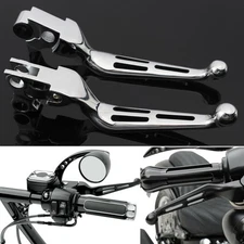 Brake Lever Set Slotted Clutch Levers For Harley Dyna Road King Classic FLHRC US