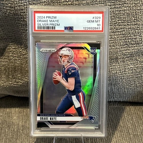2024 PANINI PRIZM SILVER PRIZM #329 DRAKE MAYE ROOKIE RC PSA 10