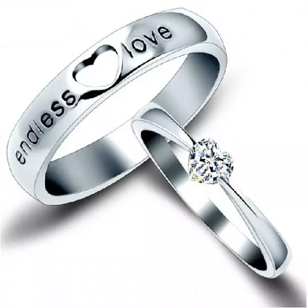 Up To 87% Off on Couples Rings Set for Him and... | Groupon Goods