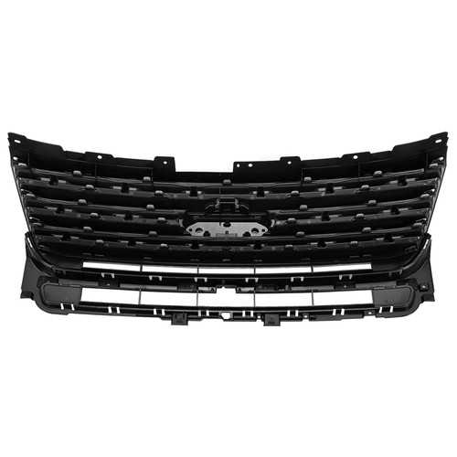 For Ford Explorer 2016 2017 Front Bumper Upper Grille Glossy Black Painted - Picture 3 of 16