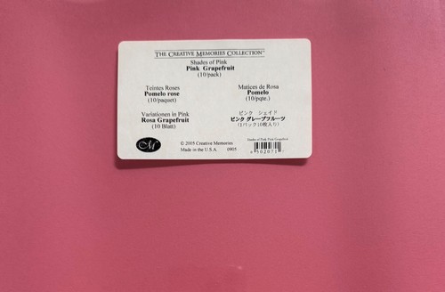 Creative Memories Paper Packs Shades of... Pick Color 10x12 New Set of 10 Sheets - Picture 23 of 35