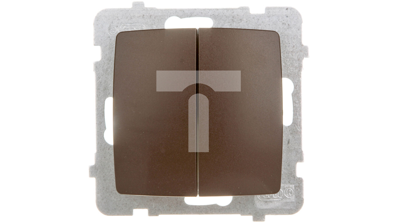 KARO Chocolate-metallic candle holder ŁP-2S / m / 40 /T2UK