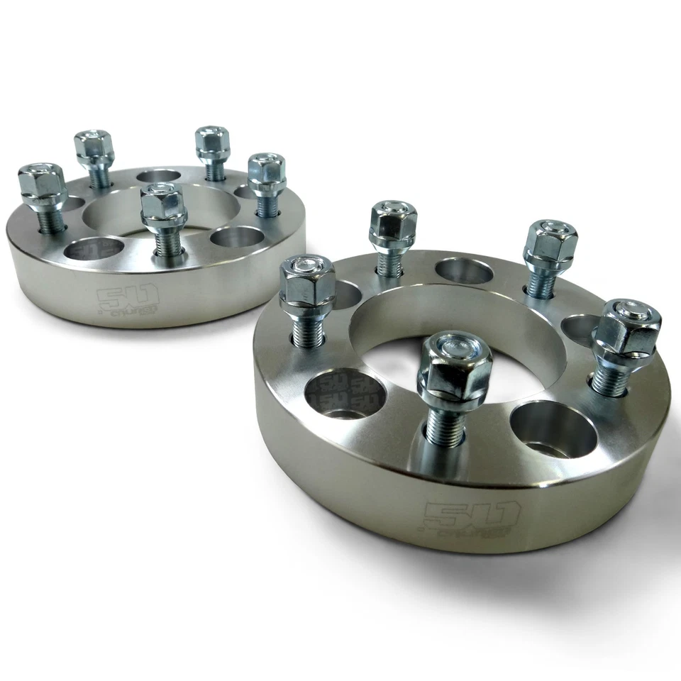 Пара колесных распорок 5x4,75 дюйма 1,5 дюйма 12 мм метрическая посадка Chevelle Nova Corvette Chevy II - Изображение 3 из 4