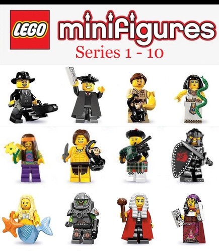 Authentische Lego sammelbare Minifiguren Serie 1-10 --SIE WÄHLEN-- flacher Versand! - Bild 1 von 42