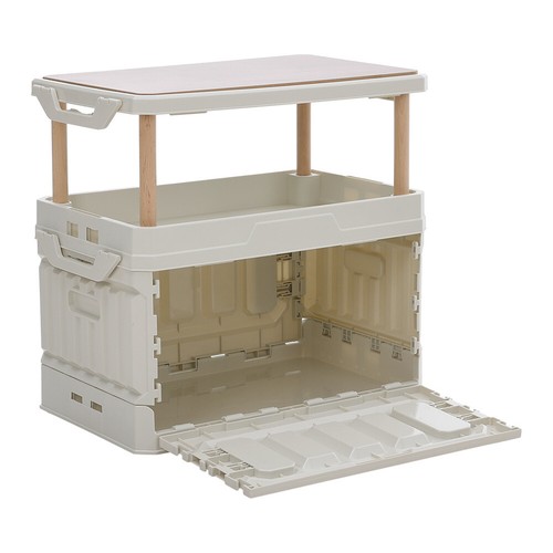 2 IN 1 Picnic Table & 95L Foldable Storage Box Camping Folding Outdoor BBQ Desk - Picture 7 of 13