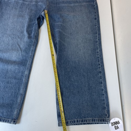 Donna Ida Phoebe Jeans Cropped Straight Leg - W42 L27 - NEW - Picture 8 of 13