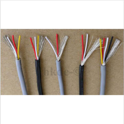 22AWG-4Core Shielded Hookup Wire Shielding Geschirmt Cable Tinned Copper UL2547 