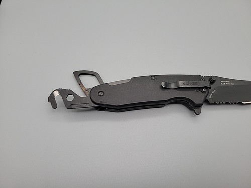 Kershaw 8100WM Funxion Pocket Knife - Black - EMT Rescue - Assisted Combo Edge - Picture 6 of 12