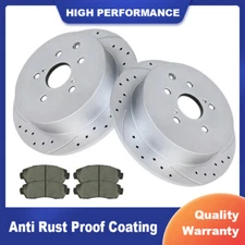 Rear Brake Rotors Brake Pads Disc Brakes Kit for Sienna Highlander RX350 RX450h