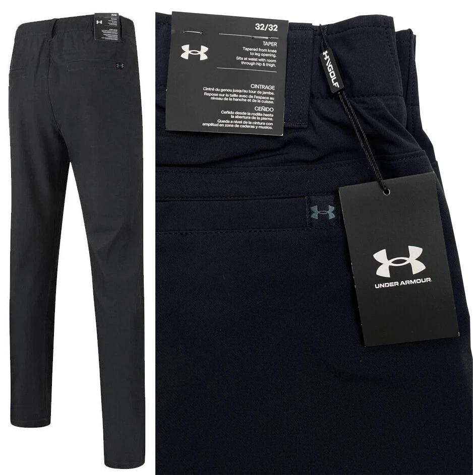 Under Armour UA EU Tech konische Golfhosenhose Hose - schwarz - UVP £ 65 - ALLE GRÖSSEN