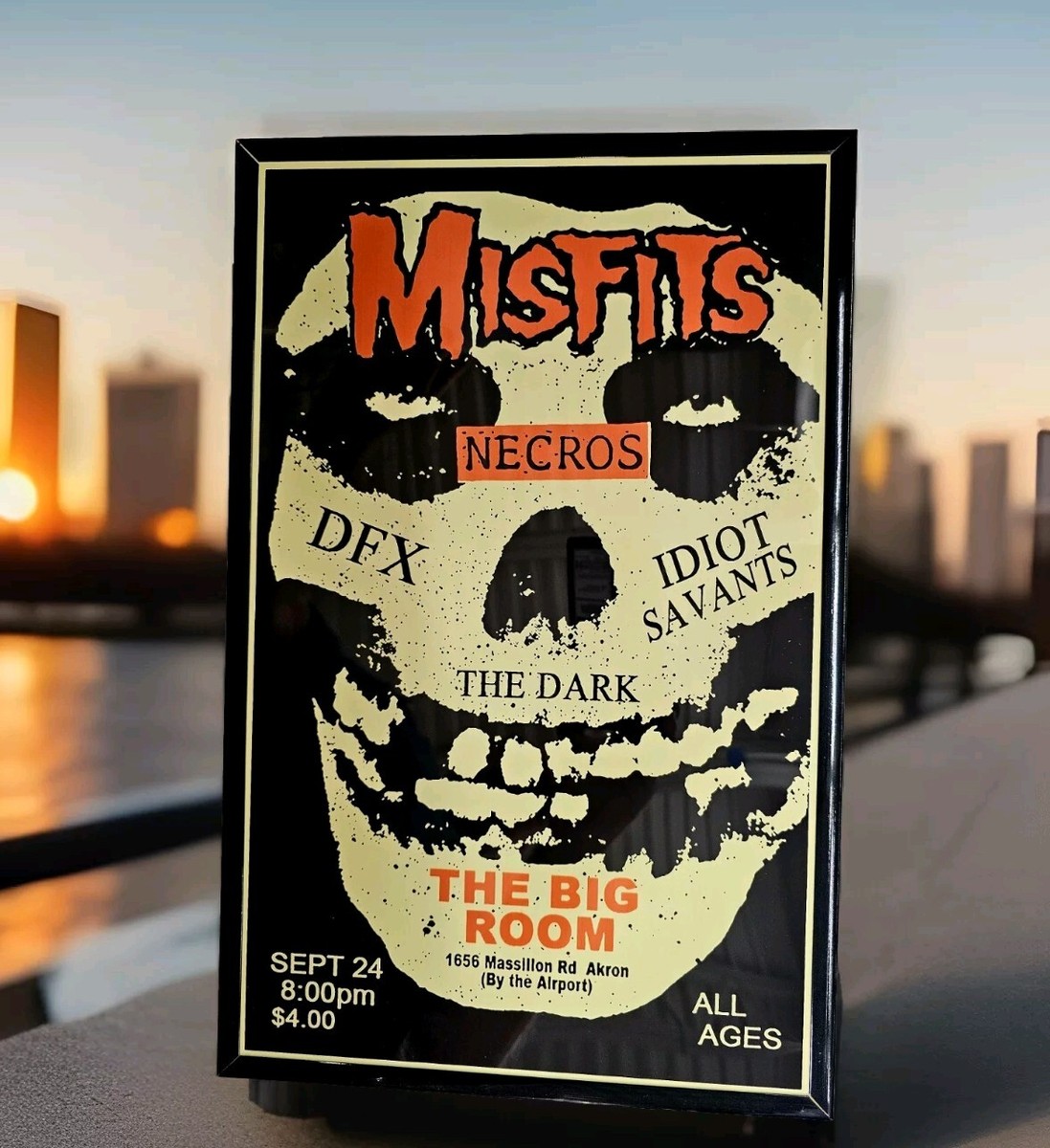 Misfits Framed Concert Poster, Akron OH | eBay