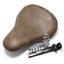 Classic Brown Bobber Solo Spring Seat For Kawasaki Vulcan VN 500 750 800 900 1500 And More