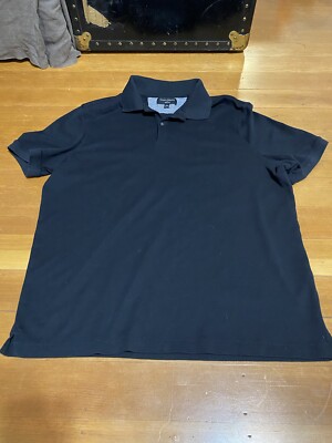 Men's Banana Republic Polo shirt Black XL Dress Polo