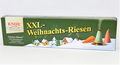Sparpack Knox Räucherkerzen XXL Weihnachtsriesen mit Glimmerteller Gr.XXL 